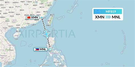 Mf819 Flight Status Xiamen Airlines Xiamen To Manila Cxa819