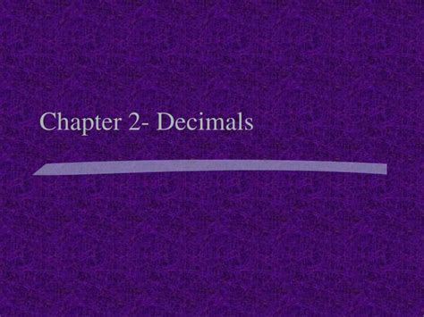 Ppt Chapter 2 Decimals Powerpoint Presentation Free Download Id