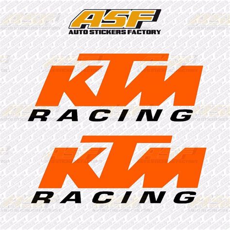 Sticker Calcomania Vinil Logo Ktm Racing 35000 En Mercado Libre