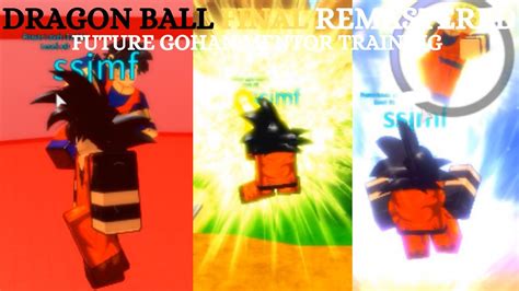 Roblox Dragon Ball Final Remastered Future Gohan Mentor Training Youtube