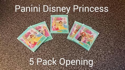 Panini Disney Princess 5 Pack Opening Youtube