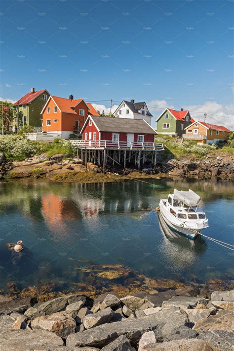 Fishing Village Henningsvaer In Lofoten Islands Norway ~ Architecture
