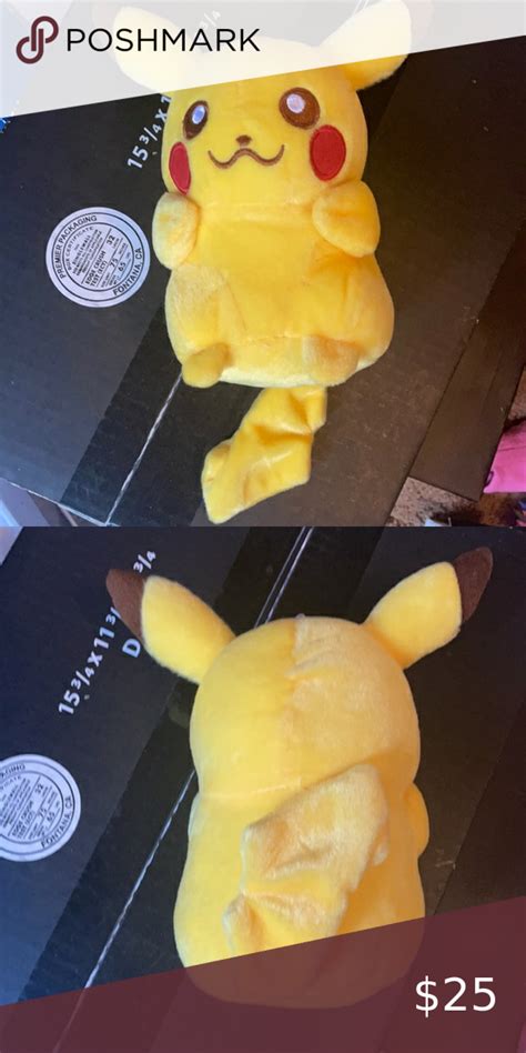 Rare Pikachu Plushie Can Stick To Glass Car Decoration Pokemon Plush