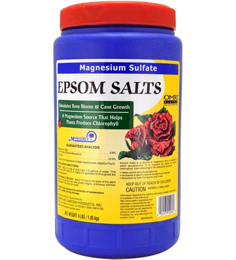 Epsom Salts For Plants Magnesium Sulfate 4lb Planet Natural