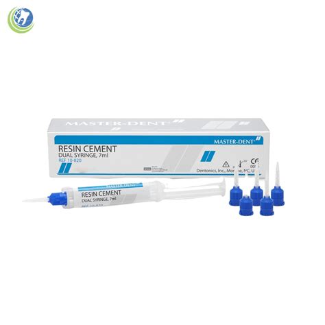 Dental Permanent Resin Cement Automix 7ml Syringe 10 820 Master Dent