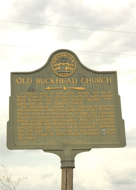 Old Buckhead Church 43 Miles West Of This Point Stands Ol Flickr