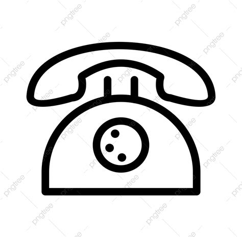 Telephone Icon Isolated On Abstract Background Telephone Drawing