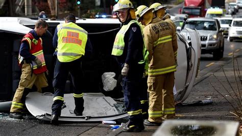 Elderly Driver Dies Passenger Seriously Injured After Car Flips On