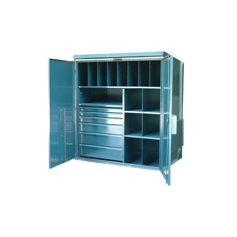 Outdoor Storage Cabinet With Multiple Compartments