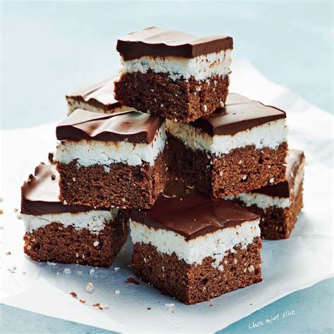 Choc Mint Slice Dessert Recipes Woman And Home