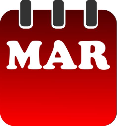 March Calendar Clip Art At Vector Clip Art Online Royalty
