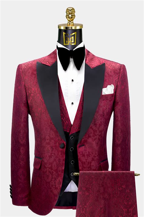Red Wedding Suits And Grooms Tuxedos Gentlemans Guru