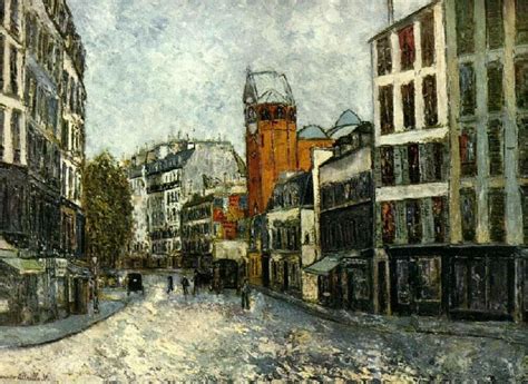 Abbesses Street Maurice Utrillo Pintura Parisina Arte Español