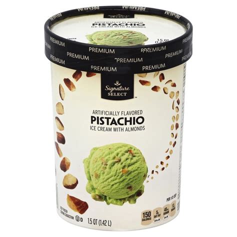 Signature Select Pistachio Almond Pistachio Ice Cream With Roasted