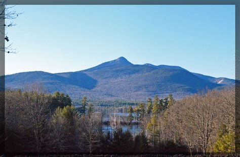 View From Tamworth Nh Looking At Mount Chocorua Which Is A Summit In