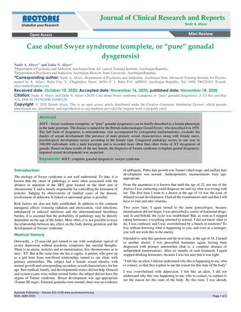 pdf case about swyer syndrome complete or pure gonadal dysgenesis