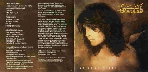 1991 No More Tears Ozzy Osbourne Rockronología