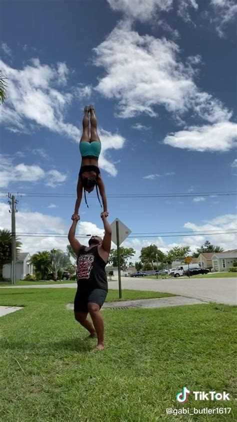 Gabi Butler Stunts [video] Cheerleading Stunt Cheer Stunts Cheerleading Videos