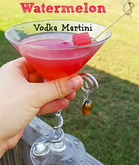 For The Love Of Food End Of Summer Fresh Watermelon Vodka Martini