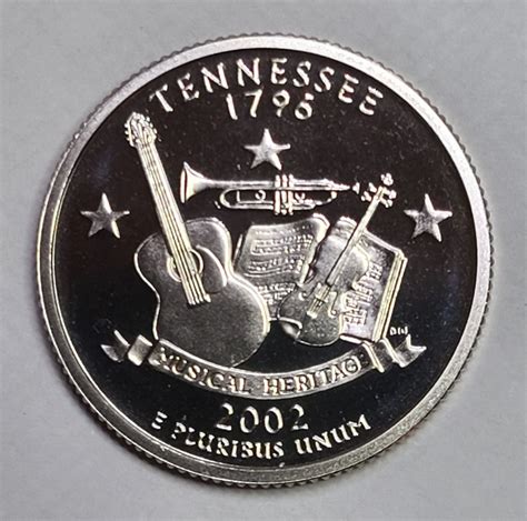 Statehood Quarter 2002 S Tennessee Clad Proof 65 Gem For Sale Buy
