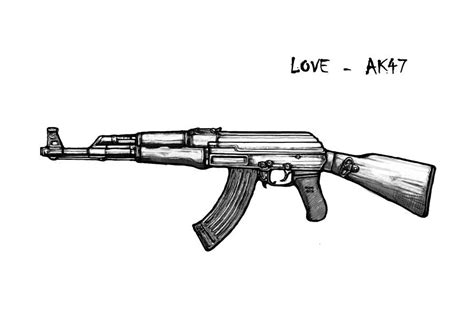 Image Result For Military Gun Drawings What Tom Likes To Draw Ak47