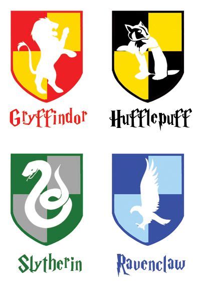 Hogwarts House Crests Harry Potter Houses Harry Potter Bday Harry