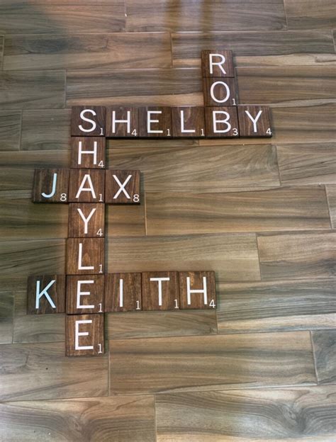 Scrabble Tile Wall Art Large Scrabble Pieces Gallery Wall Etsy