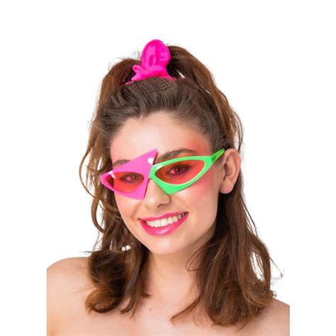 80s retro neon glasses