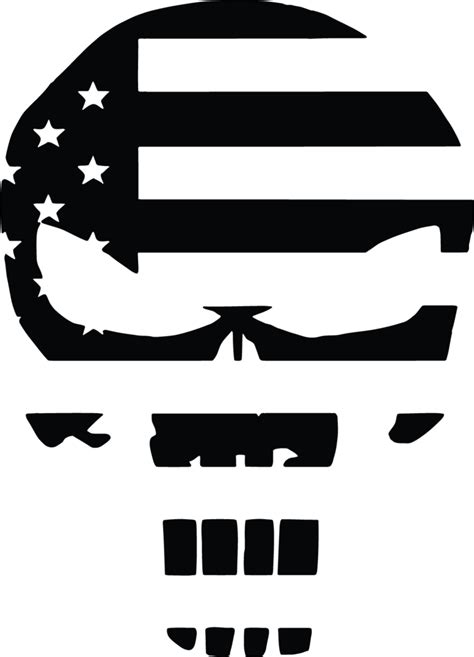 Punisher Skull American Flag American Flag Decal Flag Decal