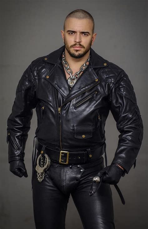 pin by nick hatten parker on men in leather in 2020 mens leather clothing leather gear