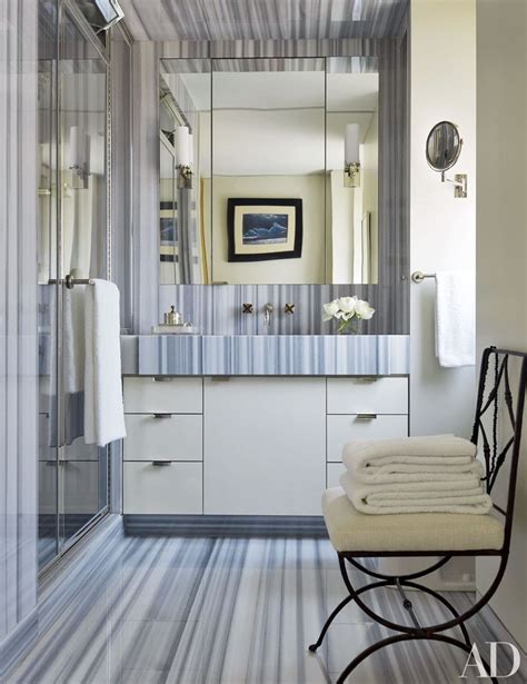 22 Baths Swathed In Graphic Marble Bathroom Interior Design Upper