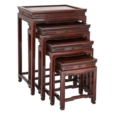 1stdibs Nesting Table Stacking Table Four Nested Chinese Chinese