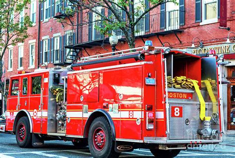 Boston Fire Truck Photograph By John Rizzuto Pixels