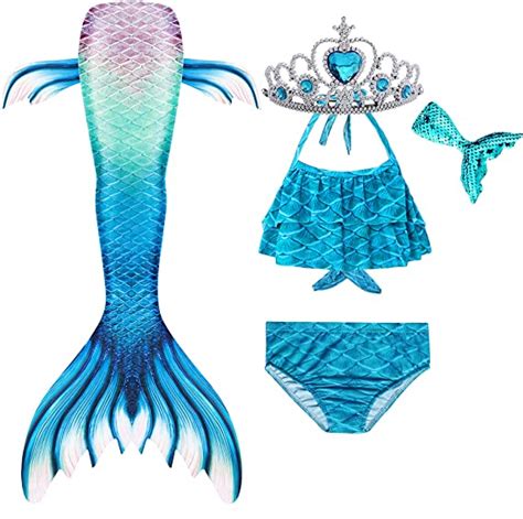 Mermaid Tails For Swimming Swimsuit Costume Bathing Suit Princess Bikini Sets