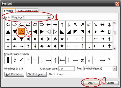 Use The Triangle Symbol From “wingdings 3” Math On Computer Zachary