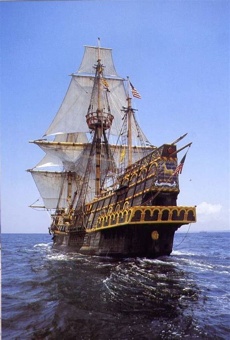 Replica Of The Golden Hind Sir Francis Drakes Ship Kapal Layar