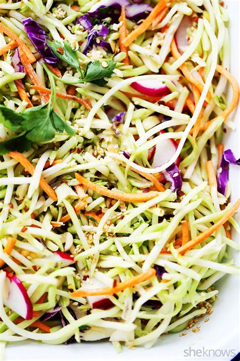 Sesame Broccoli Slaw Doesnt Need Mayo To Be Delicious Sheknows