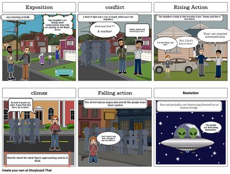 Monsters Are Due On Maple Street Storyboard By D