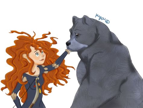 Brave Merida And Bear By Cocobuttah On Deviantart