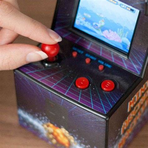 The Mini Arcade Machine Features 240 Retro Games Gadgetsin