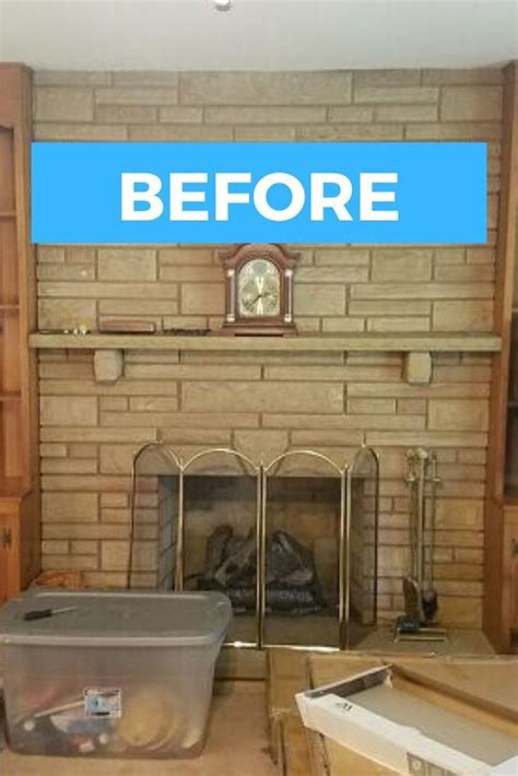 Diy Quick And Easy Brick Fireplace Makeover Idea Brick Fireplace