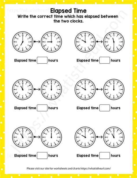 Elapsed Time Worksheet For Grade 3 Exercise 2 Answer Key Included
