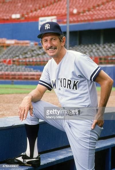 Portrait Of New York Yankees Manager Billy Martin In Dugout Before