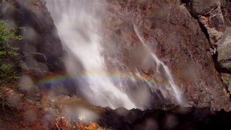 Waterfall River And Rainbows At Corkins Lodge Chama New Mexico