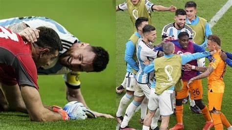 Watch Messi Runs To Argentina Keeper Fights Break Out After Winning Penalty Football News