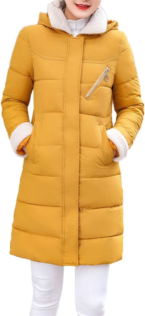 Women Winter Warm Coat，grefer Clearance Hooded Down Padded Parka Thick