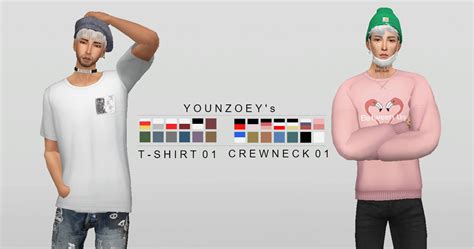 Mens Younzoeys T Shirt 01 Crewneck 01 Recolors Simsworkshop