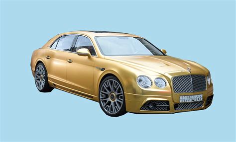 Gold Plated Mercedes Bentley And Lamborghini Flown To