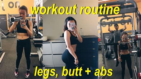 Workout Routine Legs Butt And Abs Youtube