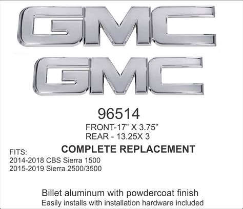 Motors 2014 2018 Gmc Sierra Denali Front Grille Emblems Logo 17 1500